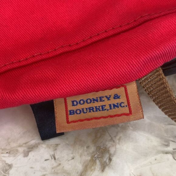 Dooney & Bourke Leather & Striped Canvas Shoulder Bag - Picture 13 of 16